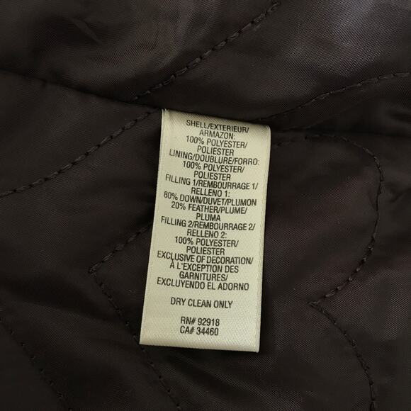 Juicy Couture Puffer Down Jacket Hoodie Coat Brown & Gold Hardware - Picture 13 of 13